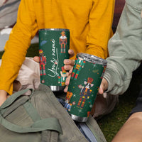 Personalized Christmas Nutcracker Tumbler Cup Custom Name Funny Nutcracker Dog - Wonder Print Shop