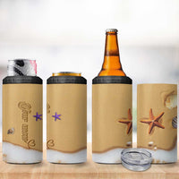 Personalized Beach 4 in 1 Can Cooler Tumbler Custom Name Beach Trip Vacation - Wonder Print Shop