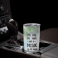 Personalized Beach Lover Tumbler Cup Custom Name The Sun The Sand And A Drink In My Hand - Wonder Print Shop
