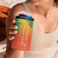 Personalized Beach Trip Vacation 4 in 1 Can Cooler Tumbler Custom Name Best Team Ever Teambuilding - Wonder Print Shop