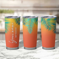 Personalized Beach Trip Vacation Tumbler Cup Custom Name Best Team Ever Teambuilding - Wonder Print Shop