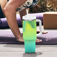 Personalized Beach Trip Vacation Tumbler With Handle Custom Name Family Trip 2024 - Wonder Print Shop