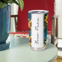 Personalized Pediatric Nurse Tumbler Cup Custom Name Nurse Gifts Sunflower - Wonder Print Shop