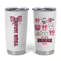 Personalized Nurse Gifts Tumbler Cup Custom Name In My Nurse Era Coquette - Wonder Print Shop