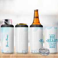 Personalized Teacher 4 in 1 Can Cooler Tumbler Custom Name It Takes A Big Heart To Help Shape Little Minds - Wonder Print Shop