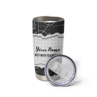 Personalized Math Teacher Tumbler Cup Custom Name Best Math Teacher Ever - Wonder Print Shop