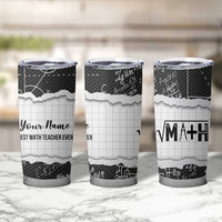 Personalized Math Teacher Tumbler Cup Custom Name Best Math Teacher Ever - Wonder Print Shop
