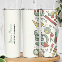 Personalized Science Teacher Skinny Tumbler Custom Name Best Science Teacher Ever - Wonder Print Shop