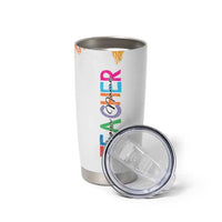 Personalized Teacher Tumbler Cup Custom Name Rainbow Your Are The Best - Wonder Print Shop