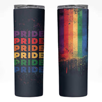 Rainbow LGBT Pride Skinny Tumbler - Wonder Print Shop