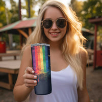 Rainbow LGBT Pride Skinny Tumbler - Wonder Print Shop