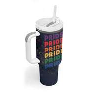 Rainbow LGBT Pride Tumbler With Handle - Wonder Print Shop