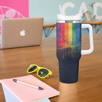 Rainbow LGBT Pride Tumbler With Handle - Wonder Print Shop