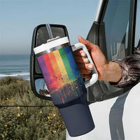 Rainbow LGBT Pride Tumbler With Handle - Wonder Print Shop