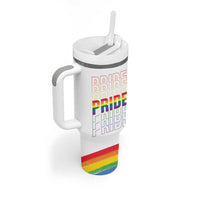 Gay Pride Tumbler With Handle LGBTQ Rainbow Flag - Wonder Print Shop