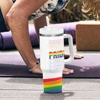 Gay Pride Tumbler With Handle LGBTQ Rainbow Flag - Wonder Print Shop