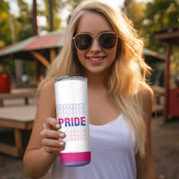 Lesbian Pride Skinny Tumbler LGBTQ Les Flag - Wonder Print Shop