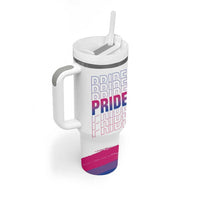 Lesbian Pride Tumbler With Handle LGBTQ Les Flag - Wonder Print Shop