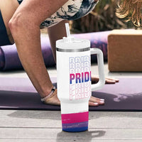 Lesbian Pride Tumbler With Handle LGBTQ Les Flag - Wonder Print Shop