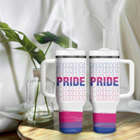 Lesbian Pride Tumbler With Handle LGBTQ Les Flag - Wonder Print Shop