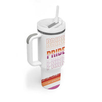 Transgender Pride Tumbler With Handle LGBTQ Trans Flag - Wonder Print Shop