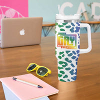 Funny Gay Pride Tumbler With Handle More Gay Everyday LGBT - Wonder Print Shop