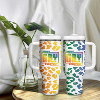 Funny Gay Pride Tumbler With Handle More Gay Everyday LGBT - Wonder Print Shop