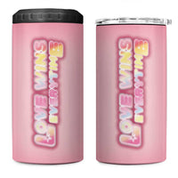 LGBT Pride 4 in 1 Can Cooler Tumbler Love Wins Everytime Rainbow - Wonder Print Shop