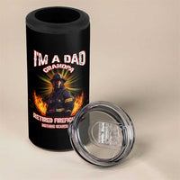 Retired Firefighter 4 in 1 Can Cooler Tumbler I'm A Dad A Grandpa Nothing Scares Me Fireman Retirement - Wonder Print Shop