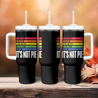 LGBT Pride Flag Tumbler With Handle It's Not Pie Equal Rights For Others Does Not Mean Fewer Rights For You - Wonder Print Shop