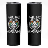 Hail Gay Satan Skinny Tumbler Goth Baphomet Devil LGBT Pride - Wonder Print Shop