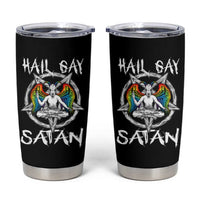 Hail Gay Satan Tumbler Cup Goth Baphomet Devil LGBT Pride - Wonder Print Shop