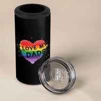 Father's Day LGBT Pride 4 in 1 Can Cooler Tumbler I Love My Two Dads - Wonder Print Shop