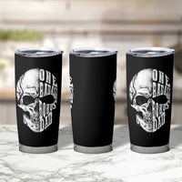 Father's Day Tumbler Cup One Badass Bonus Dad Skull - Wonder Print Shop
