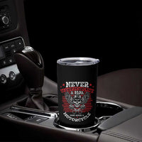 Never Underestumate A Papa Who Rides A Motorcycle Father's Day Tumbler Cup - Wonder Print Shop