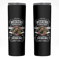 Weekend Forecast Horse Racing With A Chance Of Drinking Skinny Tumbler - Wonder Print Shop