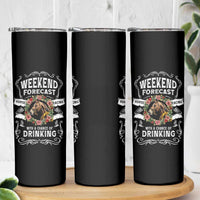 Weekend Forecast Horse Racing With A Chance Of Drinking Skinny Tumbler - Wonder Print Shop