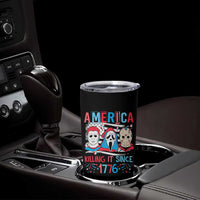 Funny 4th Of July Tumbler Cup America Killing IT Since 1776 Horror - Wonder Print Shop