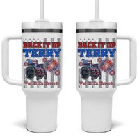 Funny 4th Of July Tumbler With Handle Back Up Terry Put It In Reverse - Wonder Print Shop