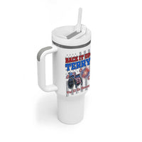 Funny 4th Of July Tumbler With Handle Back Up Terry Put It In Reverse - Wonder Print Shop