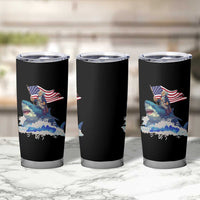 Funny 4th Of July Tumbler Cup George Washington Riding Shark Patriotic Independence Day - Wonder Print Shop