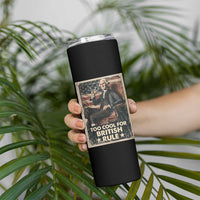 Funny George Washington Skinny Tumbler Too Cool For British Rule 4th Of July - Wonder Print Shop