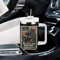 Funny George Washington Tumbler With Handle Too Cool For British Rule 4th Of July - Wonder Print Shop