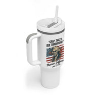 Thomas Jefferson Tumbler With Handle Crap That's Due Tomorrow Funny 4th of July 1776 - Wonder Print Shop