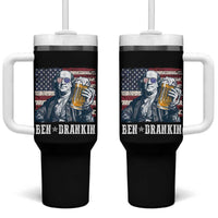 Funny 4th Of July Drinking Tumbler With Handle Ben Drankin Benjamin Franklin Patriotic Party - Wonder Print Shop