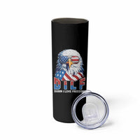 Funny 4th Of July Skinny Tumbler Damn I Love Freedom - Wonder Print Shop