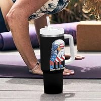 Funny 4th Of July Tumbler With Handle Damn I Love Freedom - Wonder Print Shop