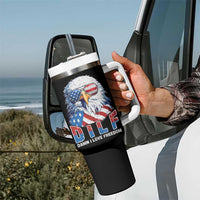 Funny 4th Of July Tumbler With Handle Damn I Love Freedom - Wonder Print Shop