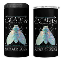 The Cicada Reunion U.S Tour 2024 4 in 1 Can Cooler Tumbler Broods XIII & XIX Cicadas Concert Fest - Wonder Print Shop