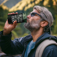 Christian 4 in 1 Can Cooler Tumbler Be Still And Know That I Am God Aesthetic - Wonder Print Shop